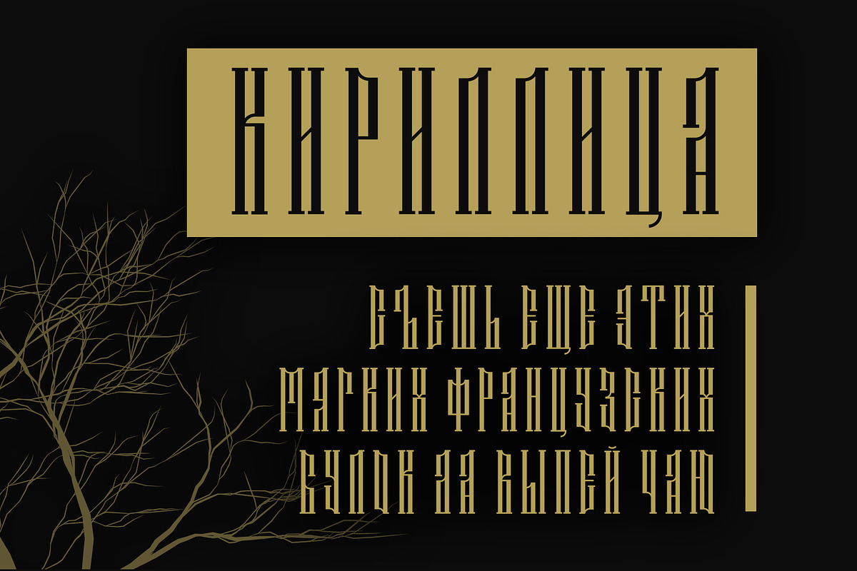 Branch font latin and cyrillic, a Serif Font by Kseniia Kuznetsova (Photo 4 of 5)