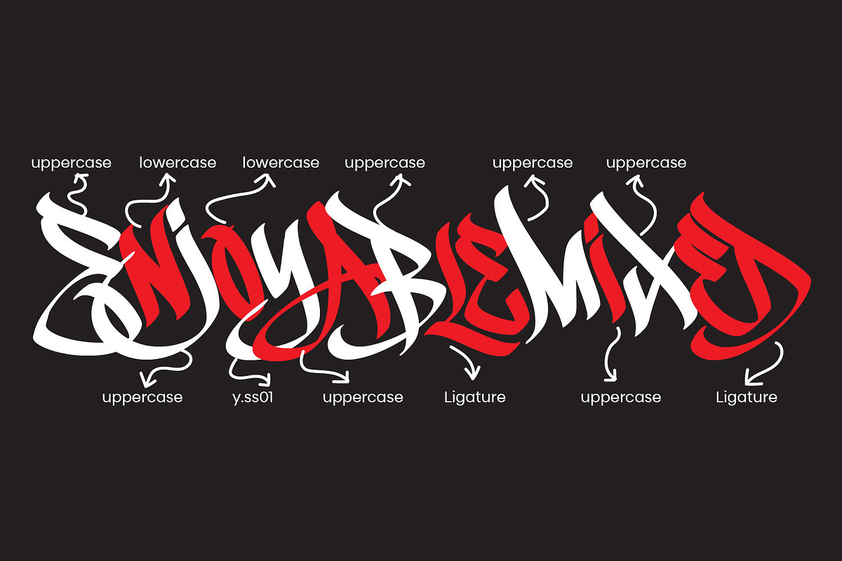 Chiloe - Graffiti typeface, a Blackletter Font by Ridha-38.lineart (Photo 10 of 15)