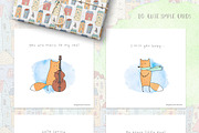 Cute Vector&Watercolor graphics, an Animal Illustration by Eva Katerina (Thumbnail 6 of 21)
