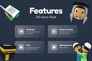 3D Eid ul Adha Icons, a Characters & Person 3D Model by Vectors Market (Thumbnail 2 of 9)