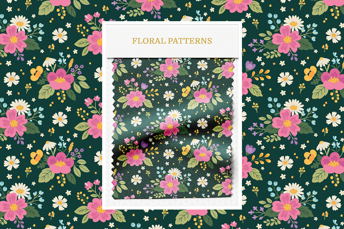 Spring Florals | Clipart and Pattern, a Decorative Illustration by Leysan Shayak (Photo 10 of 12)