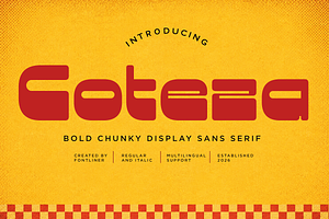Coteza - Bold Chunky Sans Serif Font