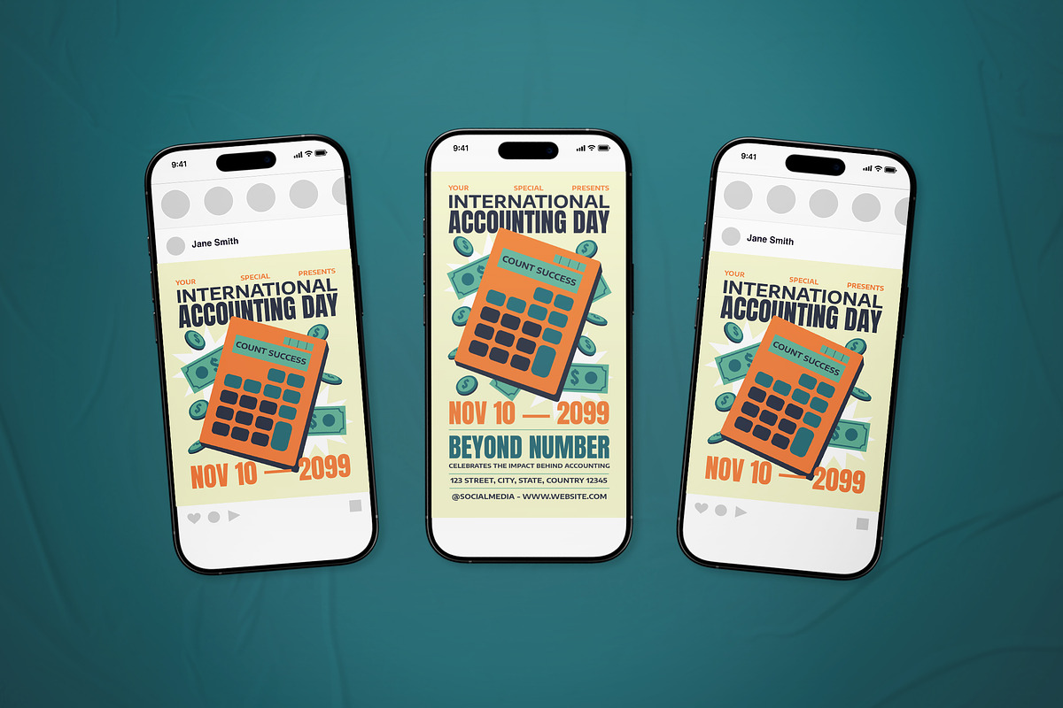 International Accounting Day Flyer, a Flyer Template by The Good Store (Photo 2 of 2)