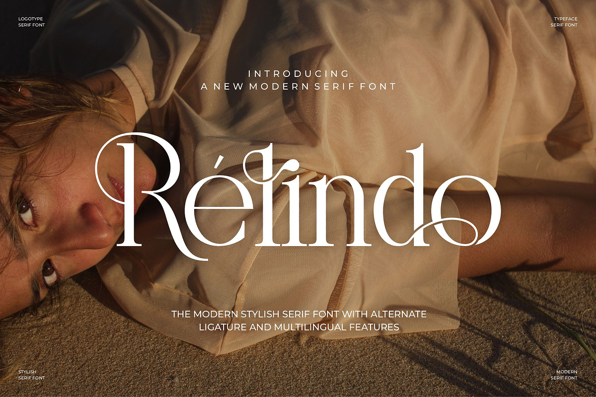 Relindo || Modern Stylish Serif Font, a Serif Font by Ermedia Studio (Photo 1 of 10)