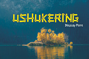 Ushukering, a Script Font by AleraStudio (Thumbnail 1 of 4)