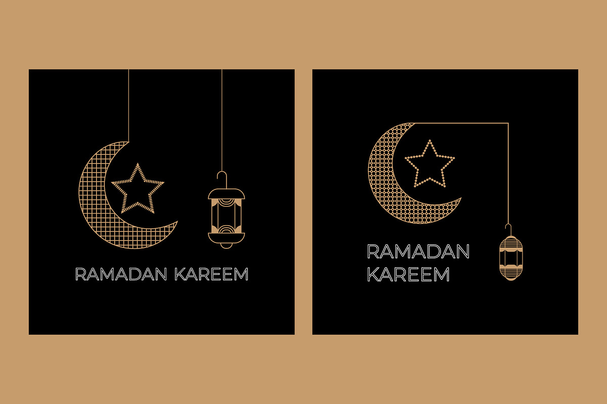 Ramadan Kareem greeting, a Decorative Illustration by Lakhan1998 (Photo 3 of 6)