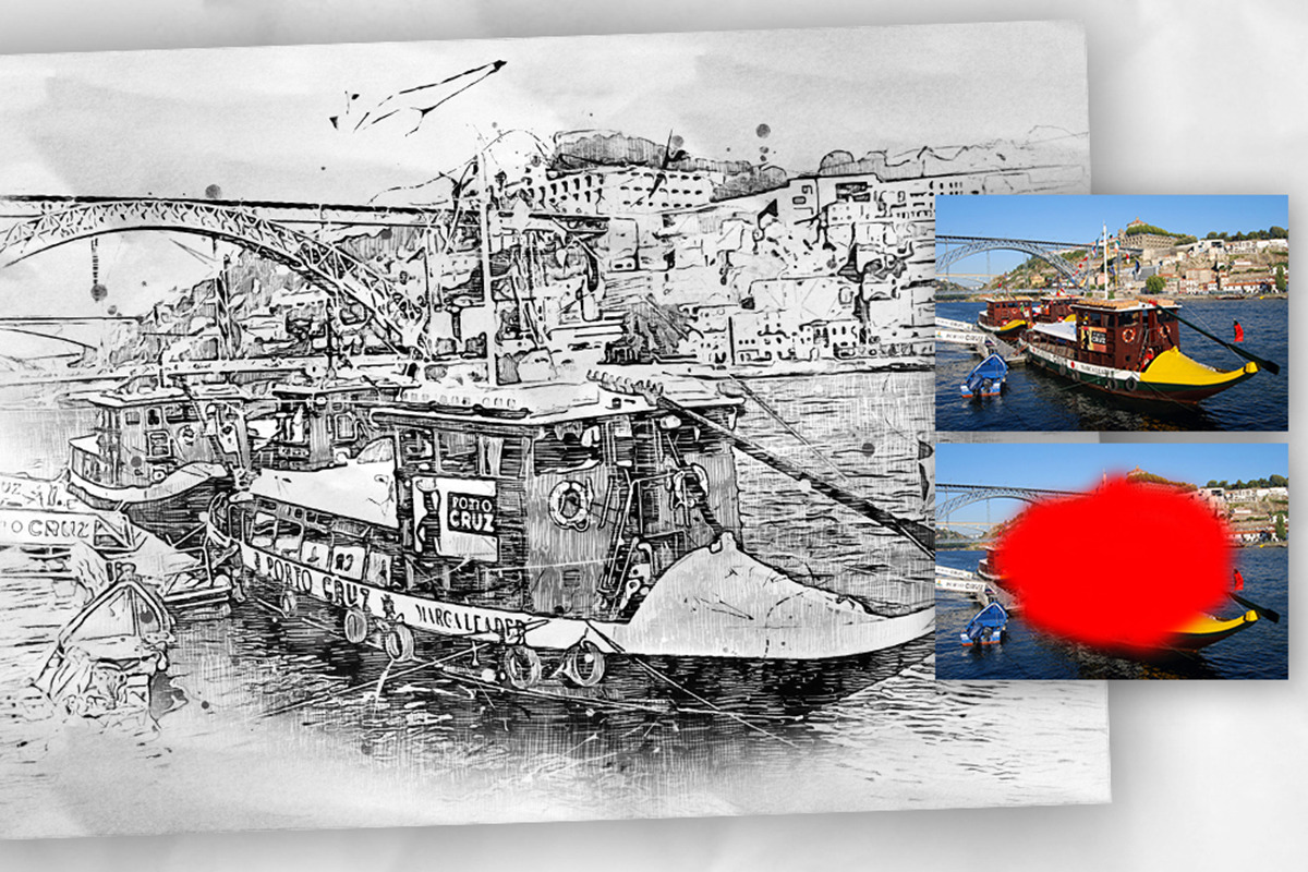Pen Watercolor Photoshop Action, an Action Add-On by GorynArt (Photo 12 of 23)
