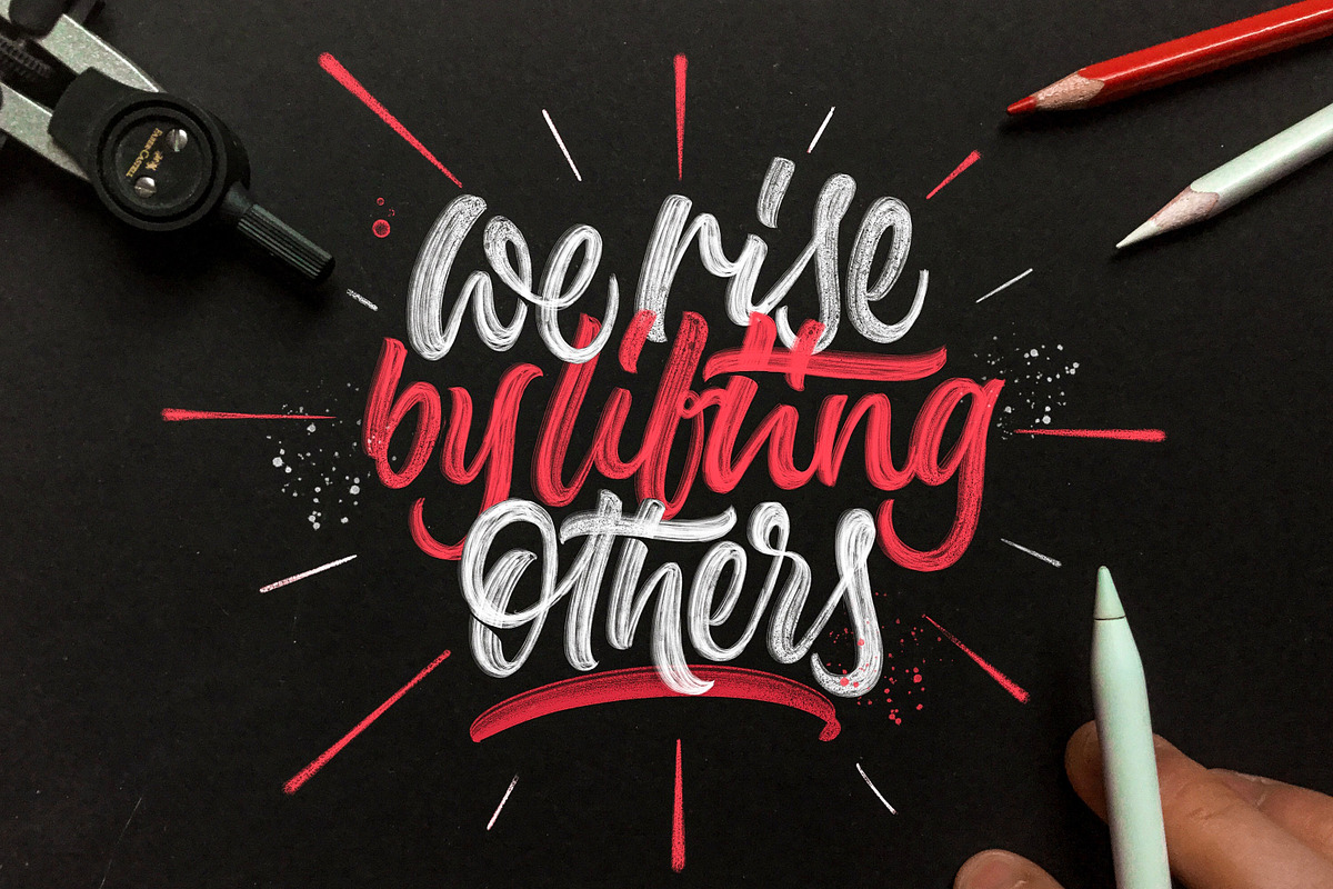 Lettering Brush-Pack for Procreate, a Brush Add-On by albi.letters (Photo 6 of 7)