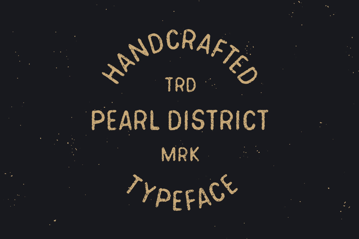 Pearl District - Hand Drawn Font