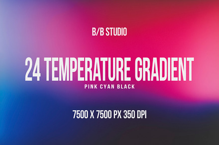 24 Temperature Gradient Pink Cyan