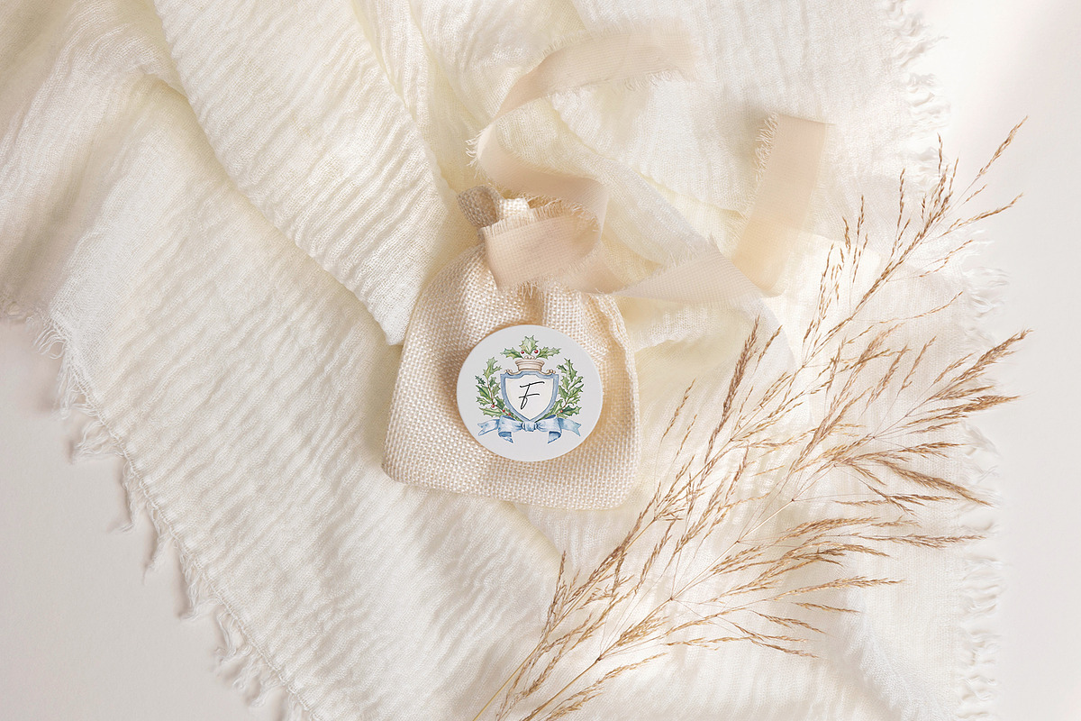 Watercolor Winter Monograms, a Decorative Illustration by Purple (Photo 6 of 6)