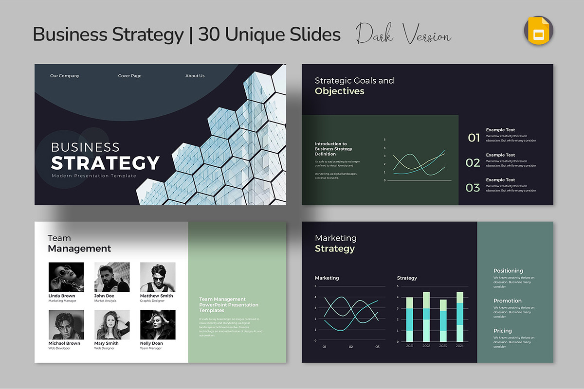 Business Strategy Google Slides, a Presentation Template by Design Vault (Photo 1 of 5)