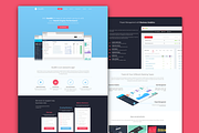 Buddhi - SaaS Landing Page PSD, an App Template by Pentaclay (Thumbnail 1 of 8)