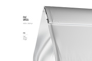 Coffee Pouch Back 3/4 view, a Packaging Mockup by easymock (Thumbnail 2 of 7)