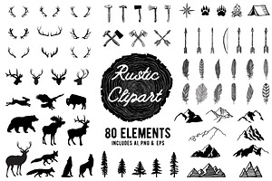 Rustic Clipart Volume 1 - AI PNG EPS