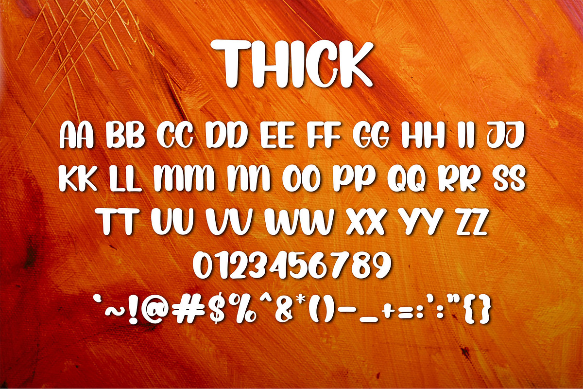 Thick - Handwriting Font