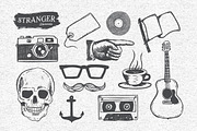 Stranger Font Pack & Vector Graphics, a Font by Nathan Brown (Thumbnail 2 of 5)