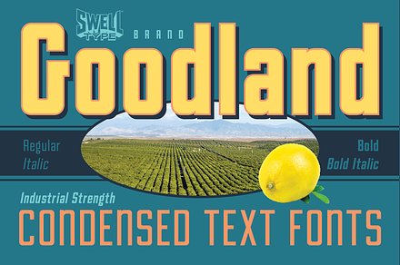 Goodland Condensed Text fonts