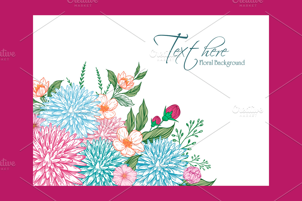 Beautiful floral template, a Branding & Logo Template by Amazing crafter