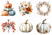 Watercolor Elegant Autumn Clipart, an Illustration by DreamPrint404 (Thumbnail 2 of 6)