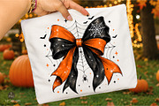 Halloween Coquette Bow PNG, a Seasonal Illustration by Libby Wishes (Thumbnail 3 of 3)