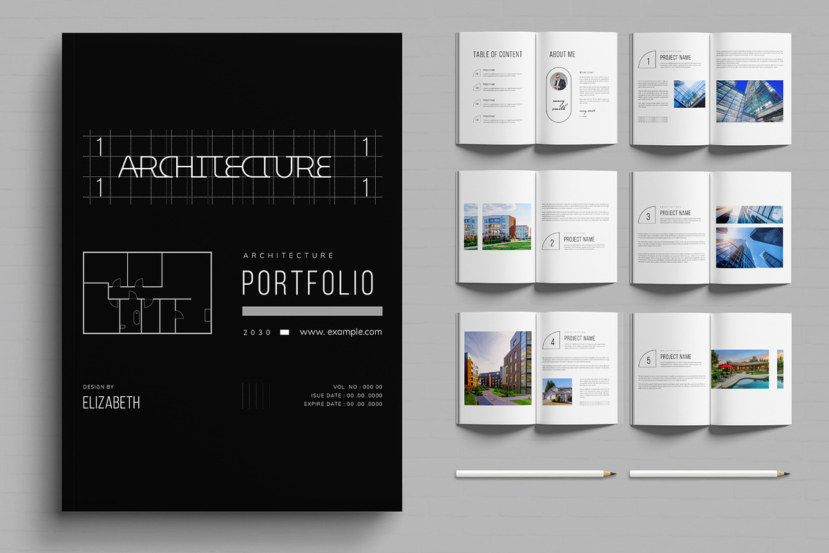 Architecture Portfolio Template, a Brochure Template by MightyDesign (Photo 1 of 6)