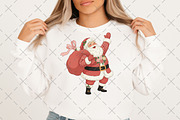 Faux Embroidery Joyful Santa Claus, an Illustration by Craft Nest (Thumbnail 2 of 6)