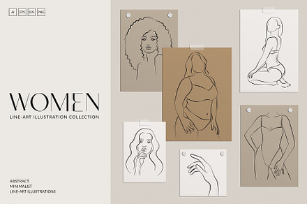 Women Line Art Collection
