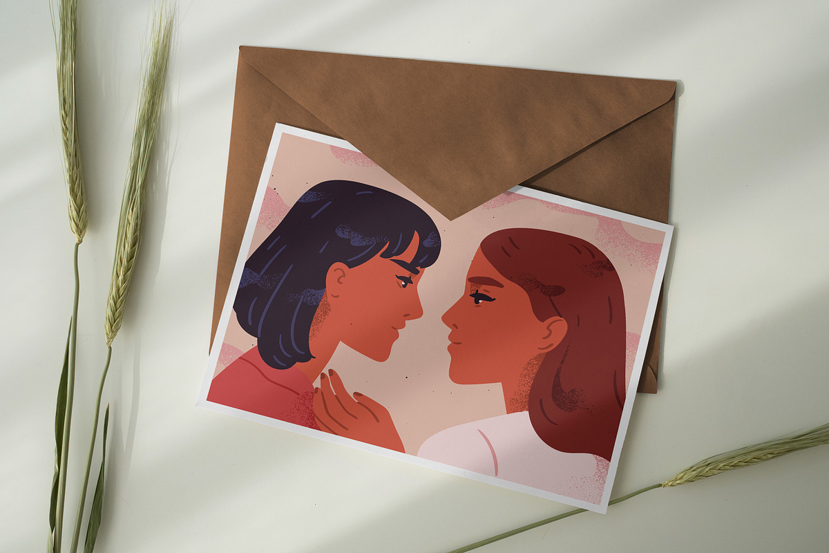 Lesbian couple in love, a Person Illustration by Good Studio (Photo 3 of 3)
