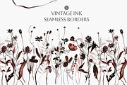 Vintage Ink- Flowers & Backgrounds, a Decorative Illustration by Les Frolova (Thumbnail 7 of 15)