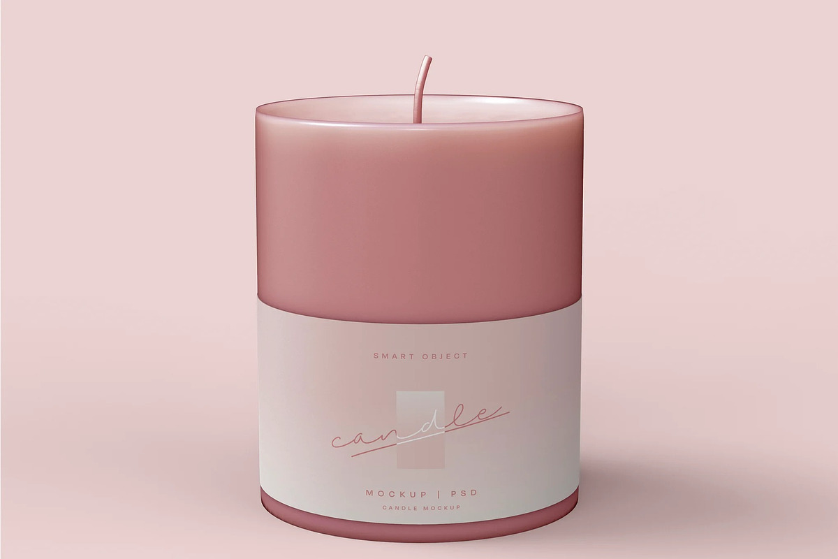 Label in Candle Mockup, an Advertising Mockup by skybluecreative (Photo 2 of 2)
