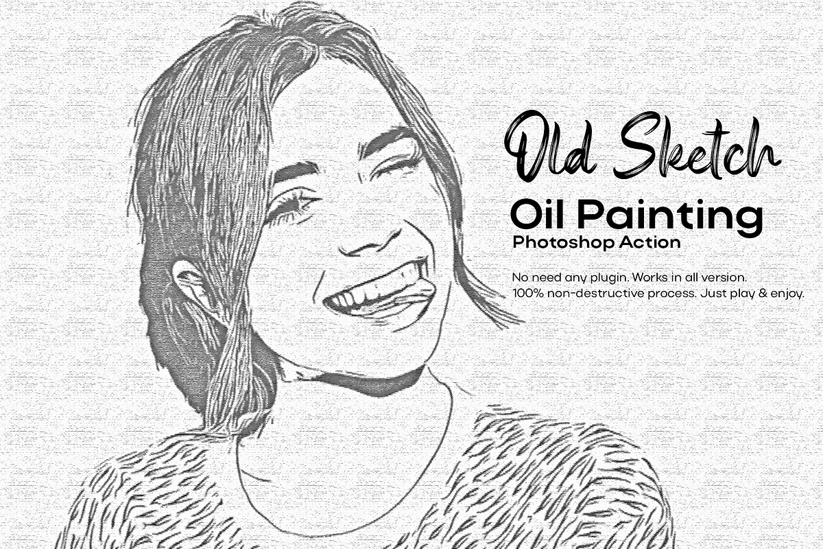 Old Sketch Art Effect, an Action Add-On by DesignCave (Photo 1 of 5)