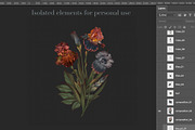 Lilies and Irises, flowers pattern, a Pattern Graphic by Yana Dobrik (Thumbnail 9 of 10)