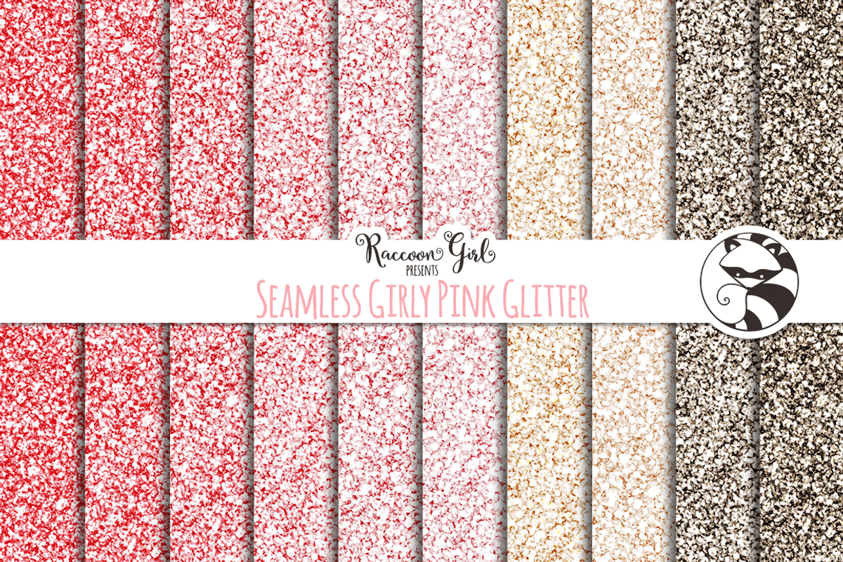 Seamless Girly Pink Glitter Texture
