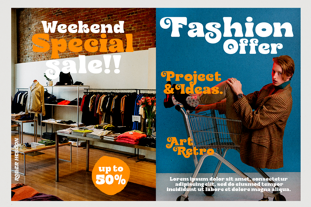 Roller Hesoon - Retro Font, a Font by TypeClassHeroes (Photo 15 of 15)