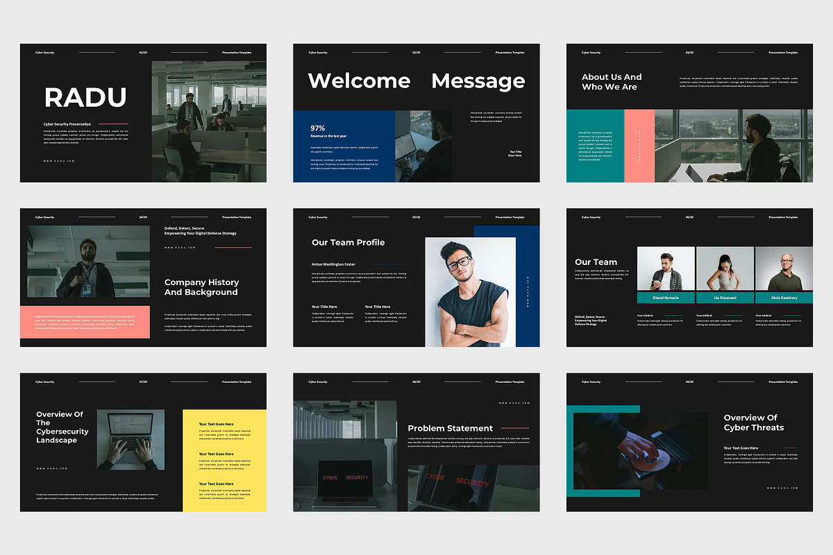 Radu : Cyber Security Google Slides, a Presentation Template by Punkl Camp (Photo 6 of 9)