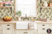 Cottagecore Wallpaper Mockup PSD, a Product Mockup by Printable Pretty Studio (Thumbnail 6 of 9)