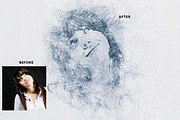 Expressive Scribble Sketch FX, an Action Add-On by Studio Retouch (Thumbnail 13 of 14)