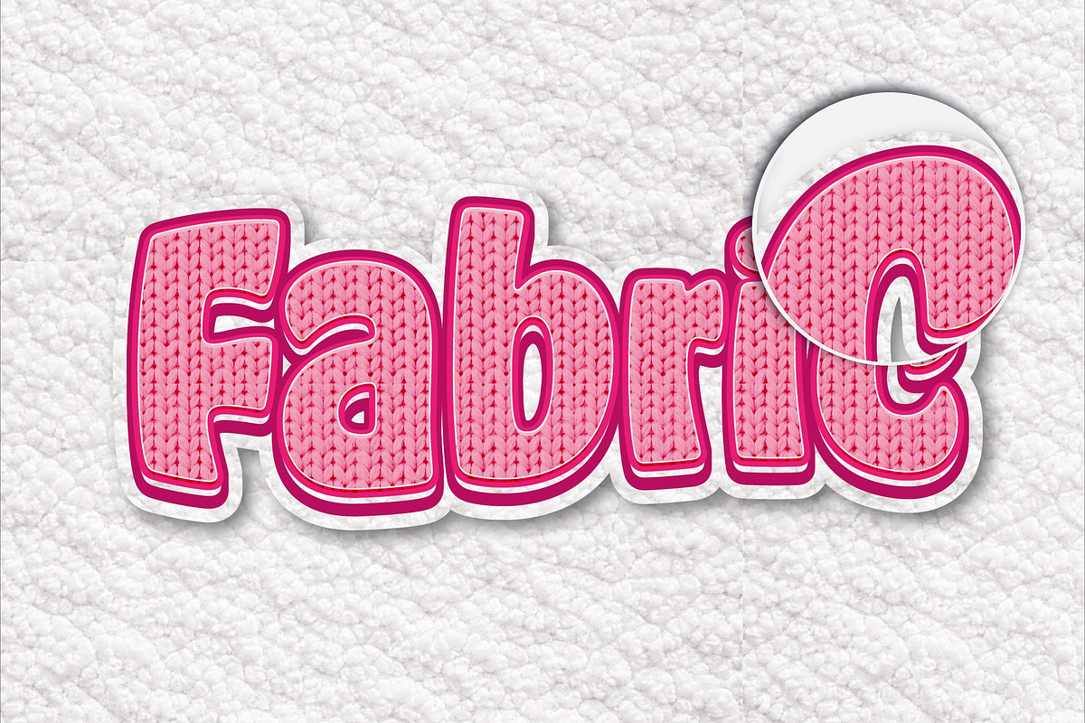 Knitted Comic Text Effect, a Layer Style Add-On by studiogstock (Photo 1 of 2)