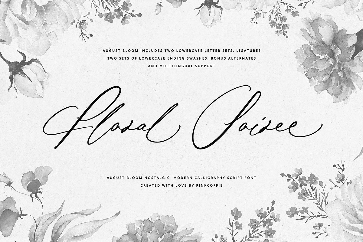 Wedding Calligraphy Font Duo Bundle, a Script Font by Pink Coffie (Photo 36 of 51)