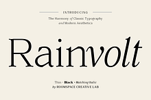 Rainvolt Classic Letterforms