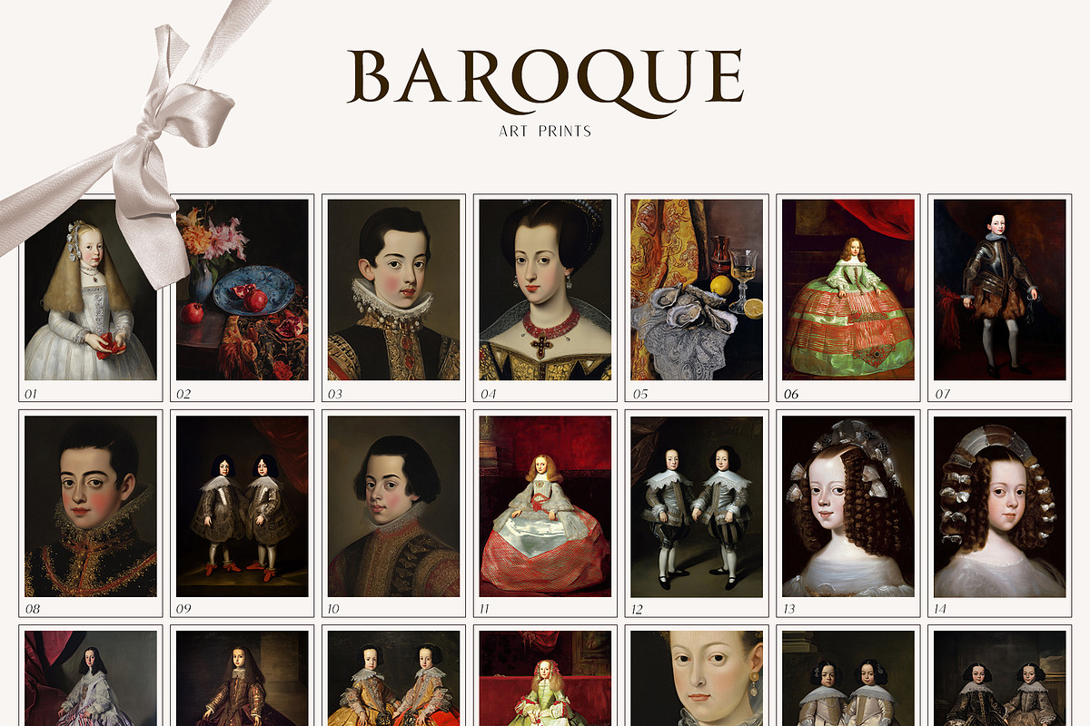 Infanta - Baroque Art Prints Set, an Object Graphic by Kaleriia (Photo 6 of 17)