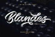 Blandes Typeface, a Script Font by Blankids Studio (Thumbnail 1 of 9)