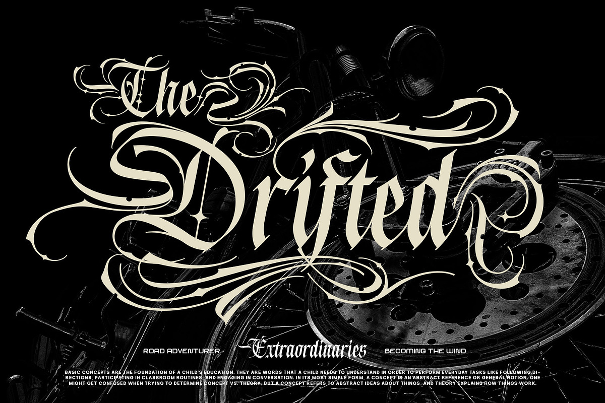 Blink Round Typeface, a Blackletter Font by alit design (Photo 9 of 20)