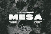 Mesa -Wide Bold Sans Serif Hand Made, a Sans Serif Font by Swatch Supply (Thumbnail 1 of 8)