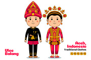 Aceh Sumatra Traditional Cloth, a Person Illustration by MEDZ (Thumbnail 2 of 5)