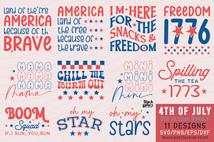 4th Of July SVG Bundle, a Graphic by Clipart Bloom