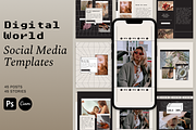 Retro Instagram Template | Canva, a Social Media Template by Bonumo (Thumbnail 1 of 13)