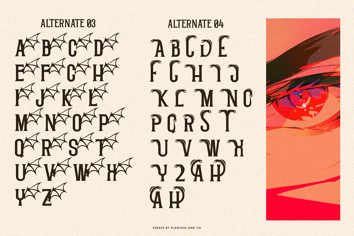 Glathor - Decorative Font, a Font by Flawless And Co (Photo 8 of 10)