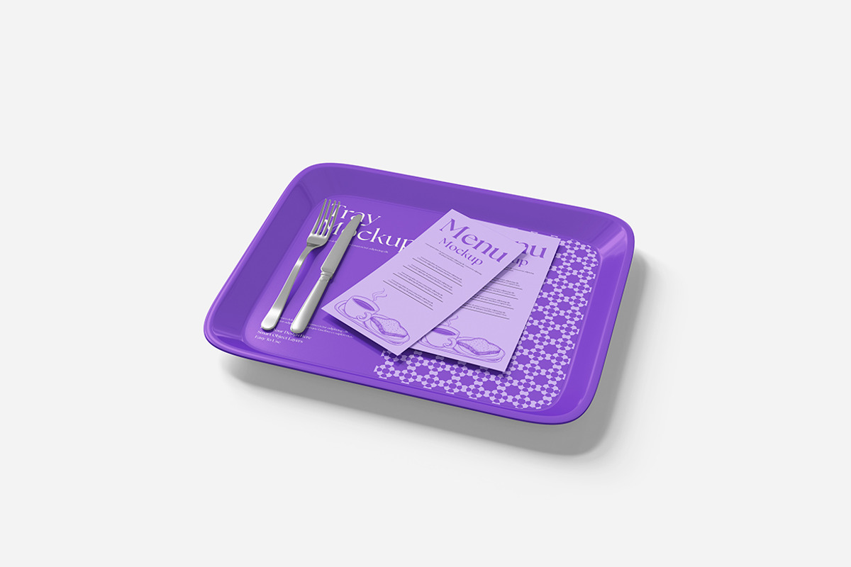 Menu With Tray Mockup, a Product Mockup by Indah (Photo 4 of 6)